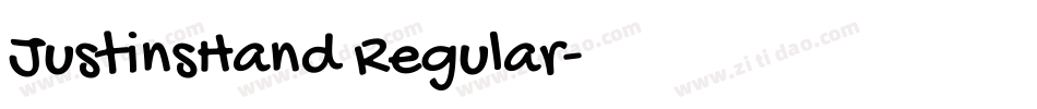 JustinsHand Regular字体转换
